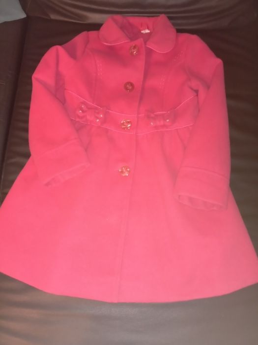 Płaszczyk malinowy  r 122