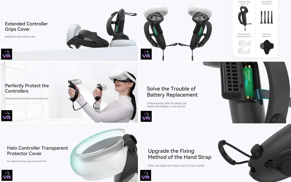 ‼️ TOP Чохли - Гріпси KIWI Design Oculus Quest 2 Pro Grips чехлы