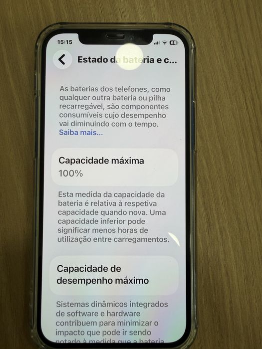 Iphone 12 128gb cor azul e preto