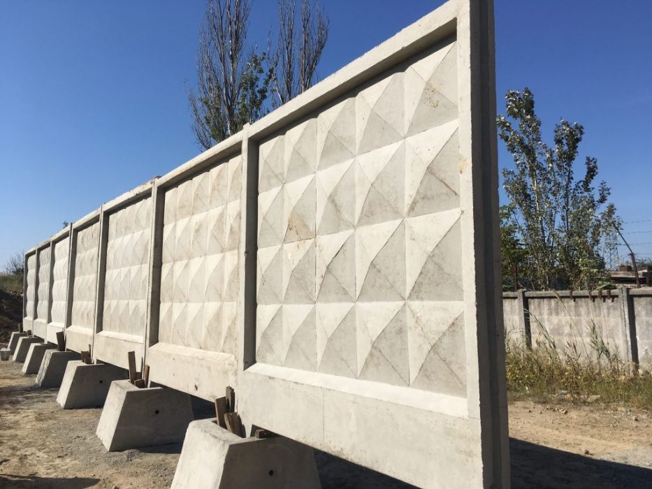 Паркан П5Вк, П6ВК, Панелі Огорожі, Забор, Забор Бетонный, Огорожа. Ф-2