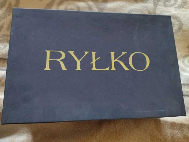 Buty wysoki obcas czółenka czarne skórzane Ryłko 36,5