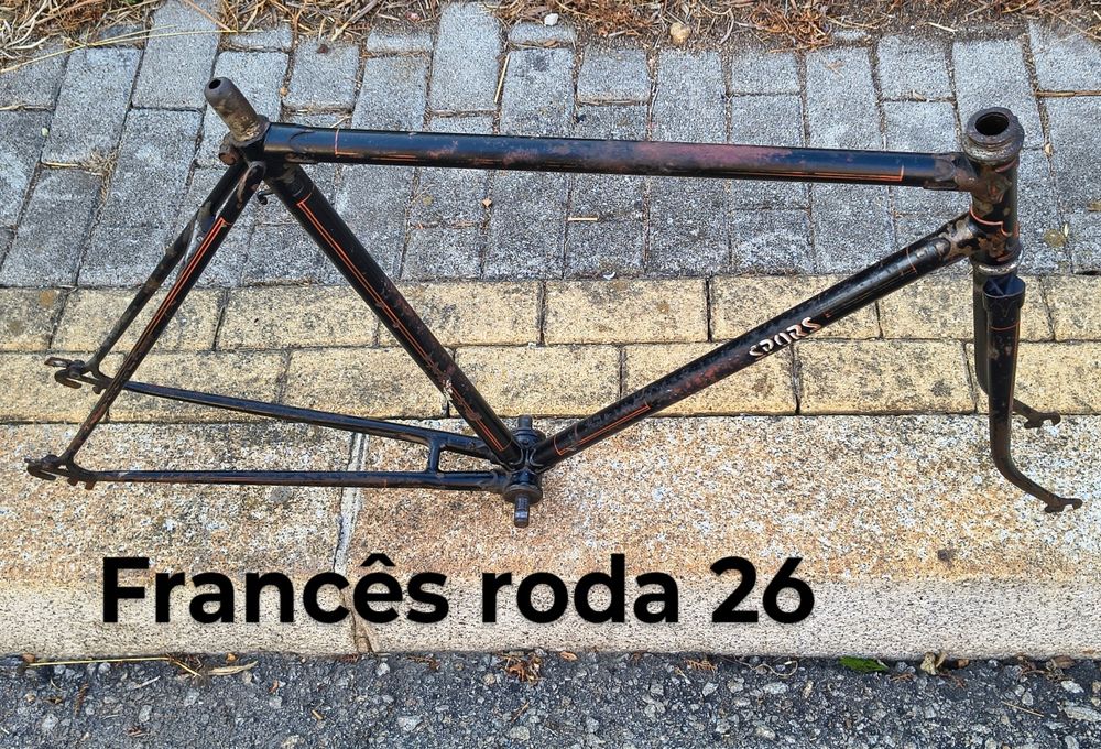 Quadros de bicicleta pasteleira roda 26x1.3/8 Nacional /Raleigh/Ucal