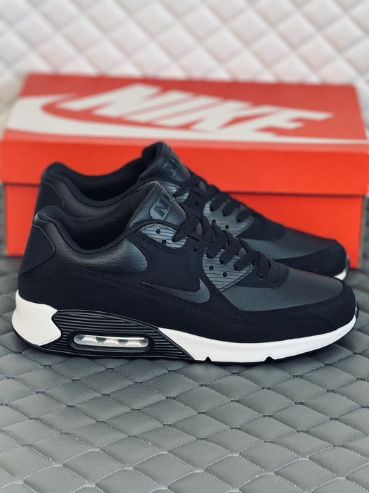 Nike Air Max 90 black-white кроссовки мужские Найк 90 весна