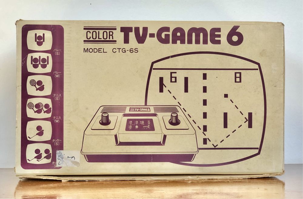 Pierwsza konsola Nintendo Color TV Game 6 gra arcade retro pong 1977