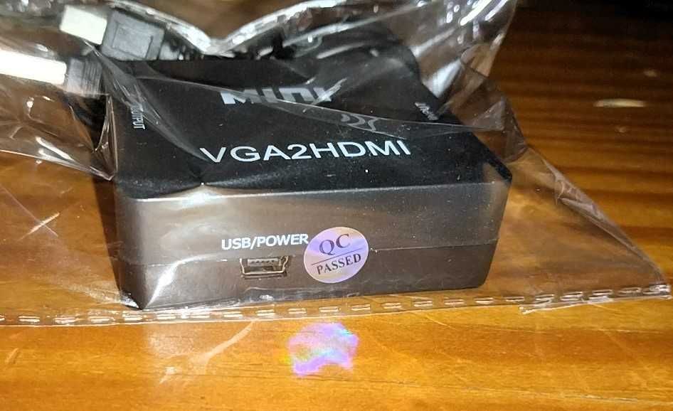 Conversor VGA para HDMI - Novo e Lacrado