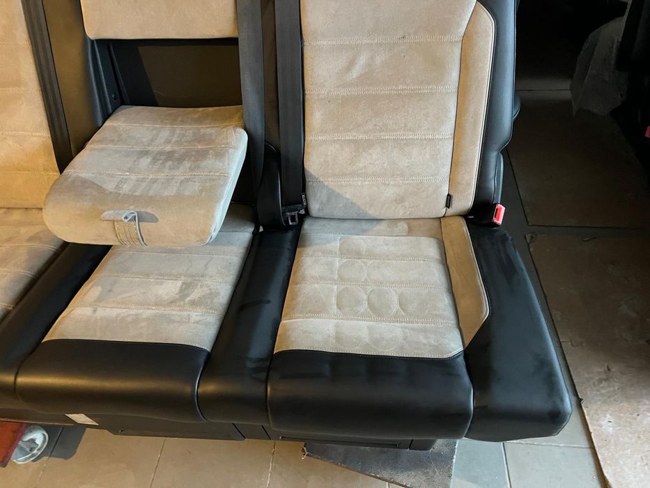 Kanapa 3 osobowa rozkładana łóżko Multivan T6 T5 lift skóra Alcantara