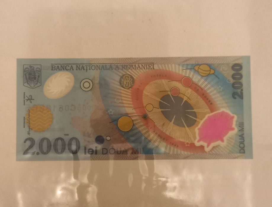 2000 lei 1999 r. Rumunia polimer UNC