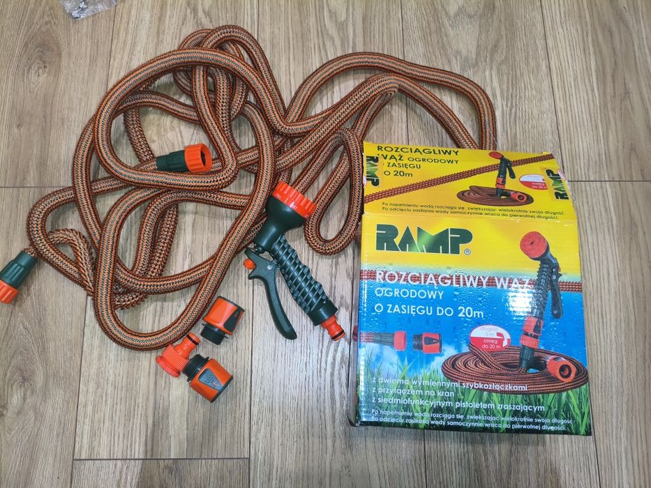 Wąż ogrodowy rozciągliwy do 20 m Ramp