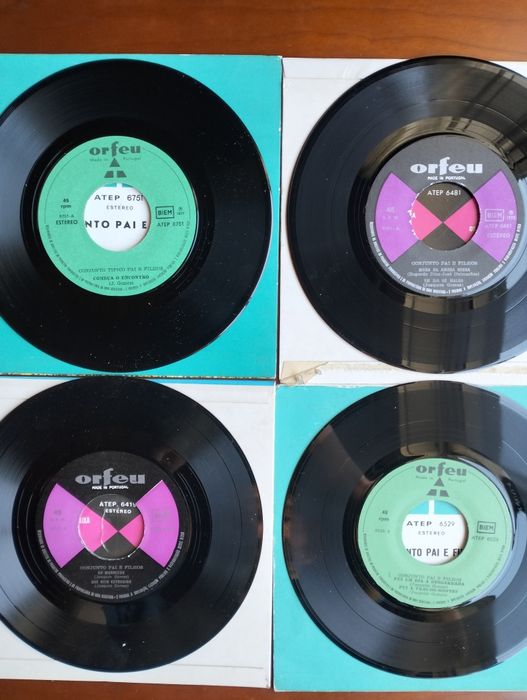 Discos single Conjunto Pai e Filhos