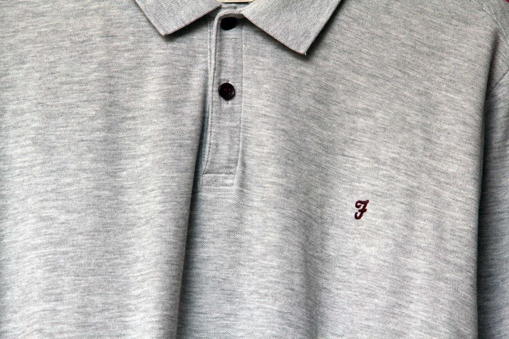 FARAH рр L поло из хлопка плетения пике