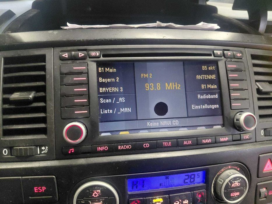 Stacja multimedialna Volkswagen Multivan T5 938MHZ 7H0035191F