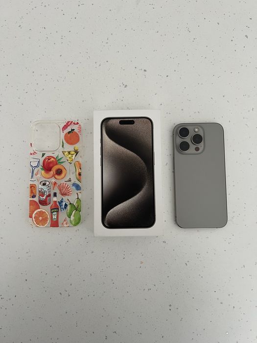 Iphone 15 Pro Natural Titanium Szary