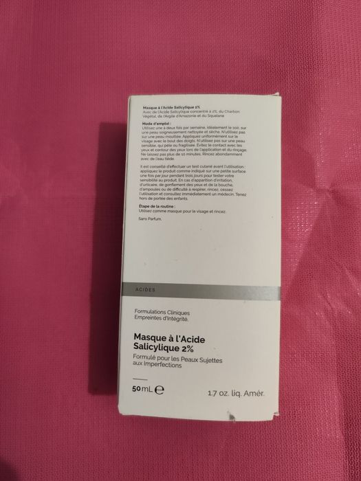 The Ordinary Salicylic Acid 2%
Masque
maseczka oczyszczajaca z kwasem
