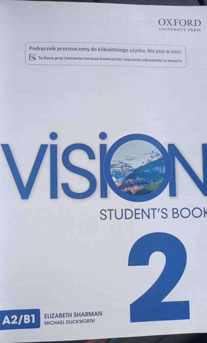 Vision 2 Student's Book – Oxford (B1/B2) – PODRĘCZNIK DLA LICEÓW I TEC