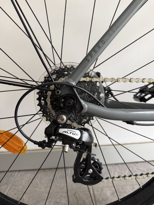 Bicicleta urbana Elops Speed 900 – Tamanho L – Cinzento