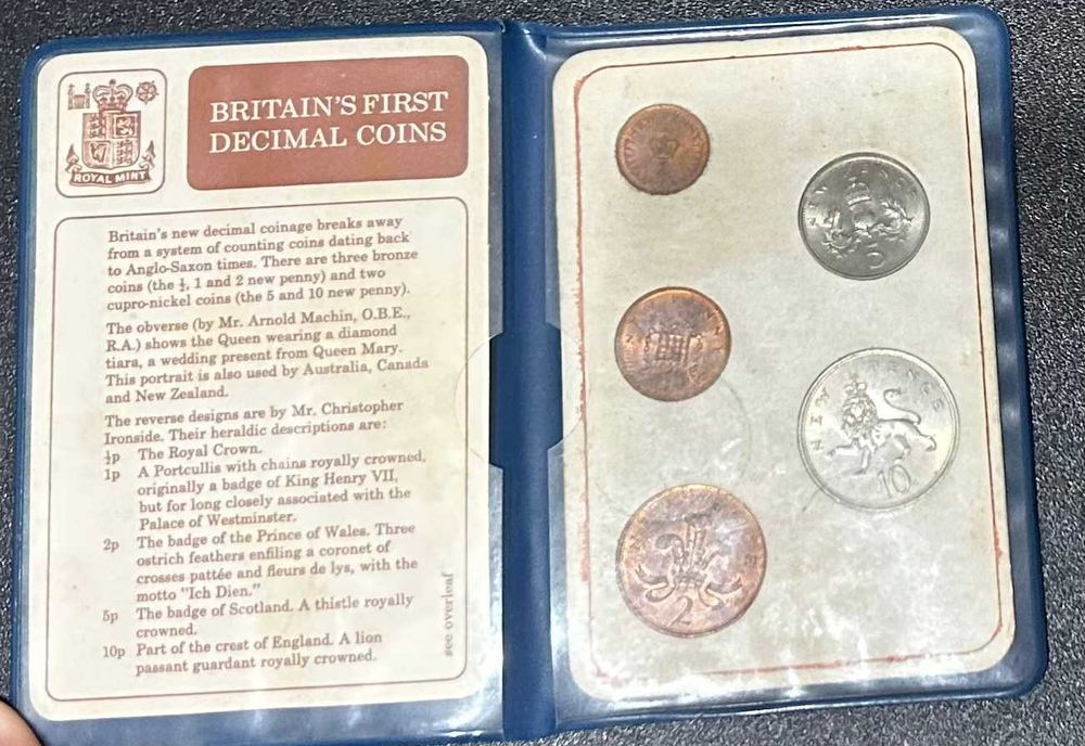 Numismatica - British First Decimal Coins