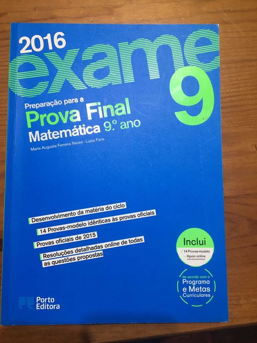 Livro Preparação Exame Matemática 9ºano
