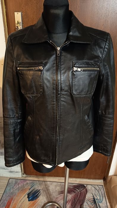 Kurtka damska skórzana biker pilotka