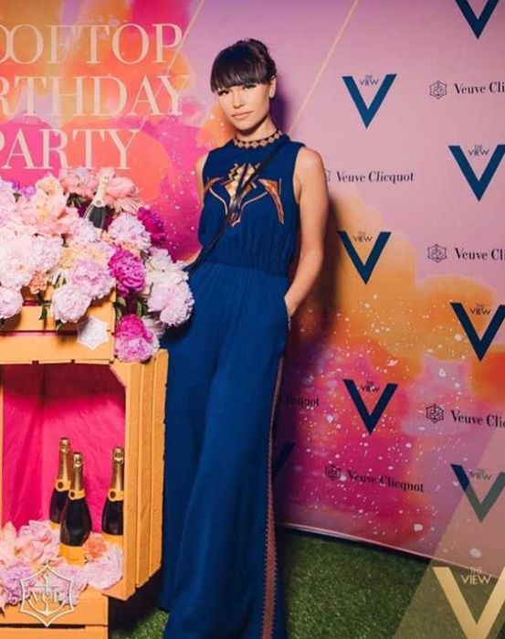 Шикарный синий комбинезон UTERQUE