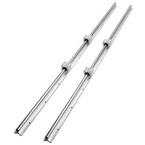 Vevor prowadnica liniowa sbr20 1500mm 2 szt aluminium stal węglowa