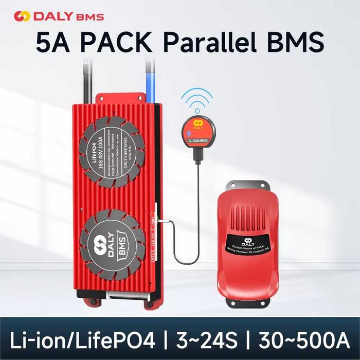 Daly Smart Bms 8s LiFePo4 200A parallel PACK 5A