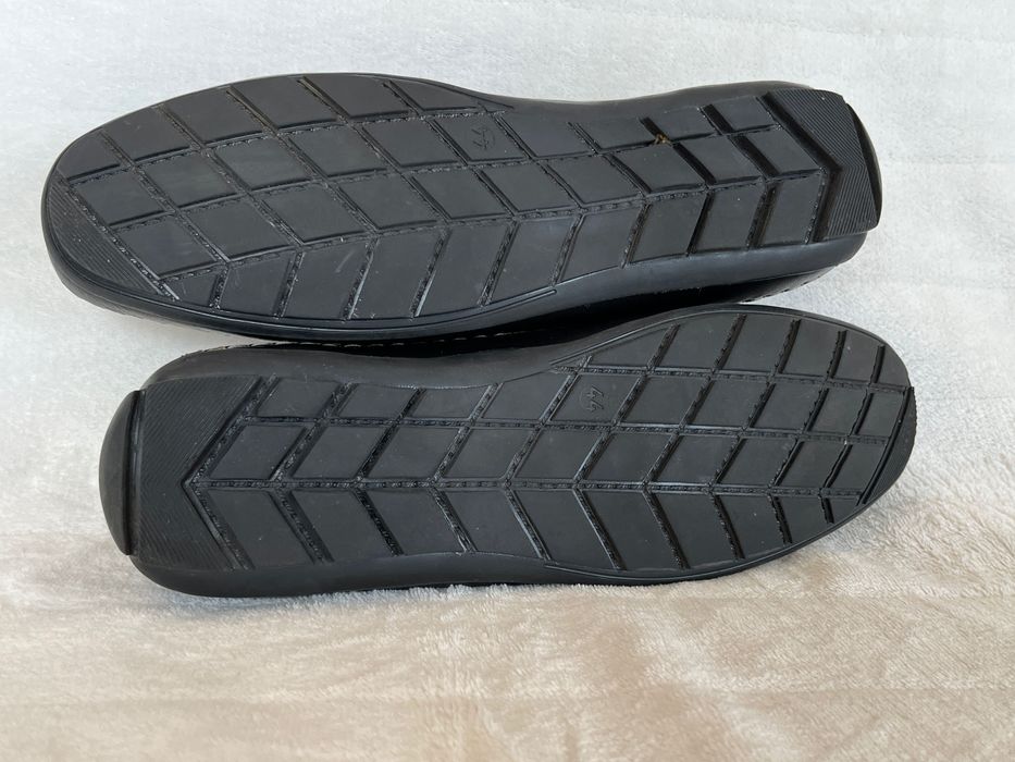 Bama czarne skórzane mokasyny męskie rozmiar 44