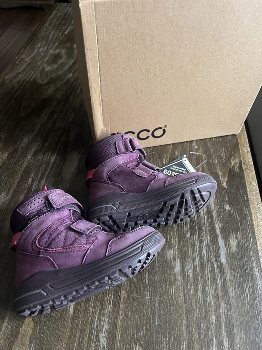 Теплые и непромокаемые ботиночки Ecco gore-tex 18 см