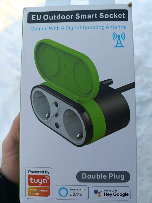 Smart розетка вулична 3840W 16Ah ip44