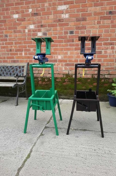 Ручной пресс для брикетов с домкратом, прес для брикетів на 2 брикета