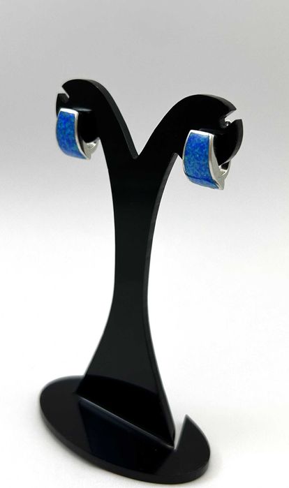 Śliczne kolczyki niebieściaki Ag925