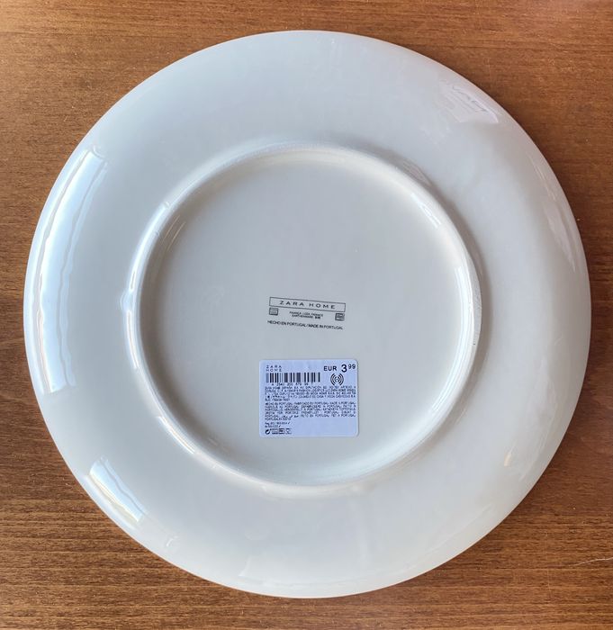 Prato Raso Louça Zara Home NOVO