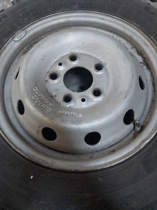 Koła felgi felga opona opony 15" cali wzmocniona Citroen Jumper Peugeot Boxer Fiat Ducato KOMPLET