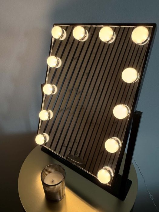 Lustro led czarne
