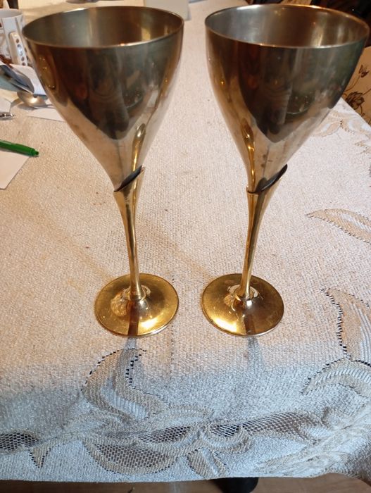 Kielichy mosiężne dla nowożeńcow