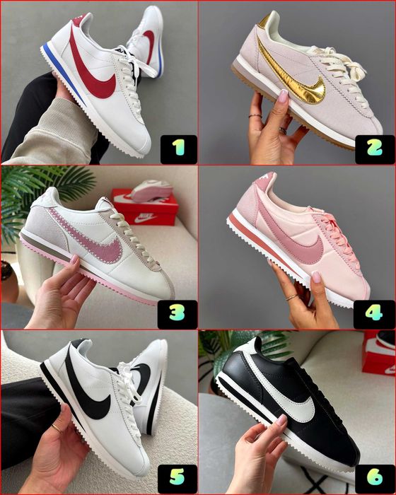 ‼️БЕЗ ПЕРЕДПЛАТИ Стильні Кросівки Nike Cortez у різних кольорах | Розміри 36 - 45‼️