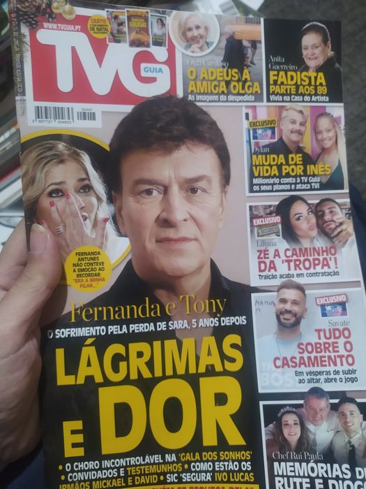TV guia 02447 Tony Carreira e etc portes CTT grátis