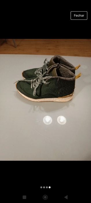 Bota verde Zara tamanho 36