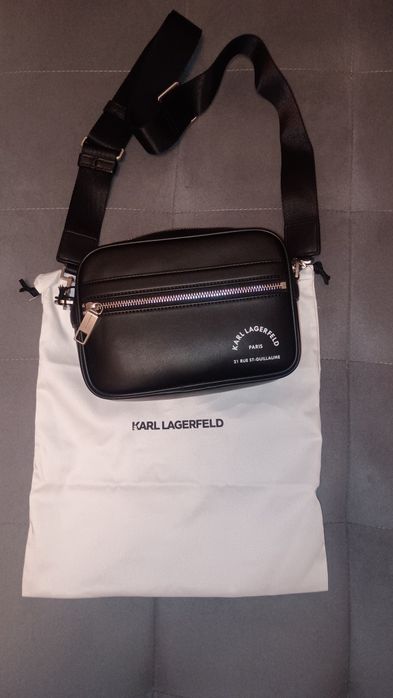 Saszetka Karl Lagerfeld meska crossbody reporterka nowa metka oryginal