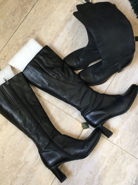Gino Rossi, Gabor, 2 pary 36, 23 cm, kozaki , skóra naturalna