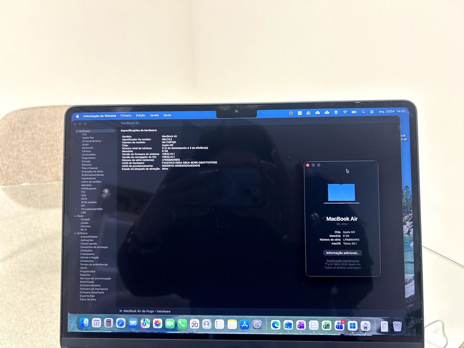 MacBook Air M2 - Como Novo (Com Caixa)