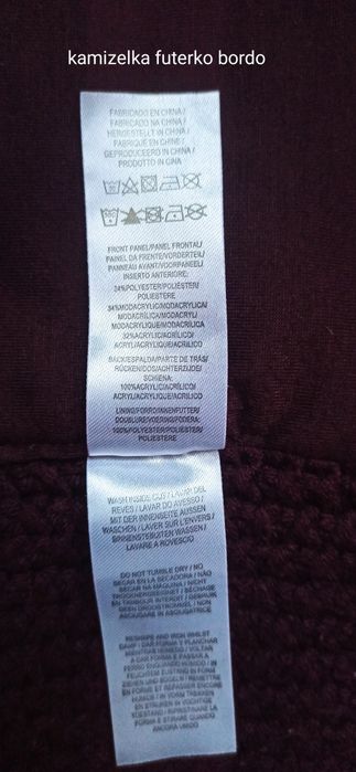 Kamizelka futerko bordo.