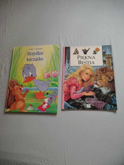 2 książki - Brzydkie kaczątko, Piękna i Bestia + gratis
