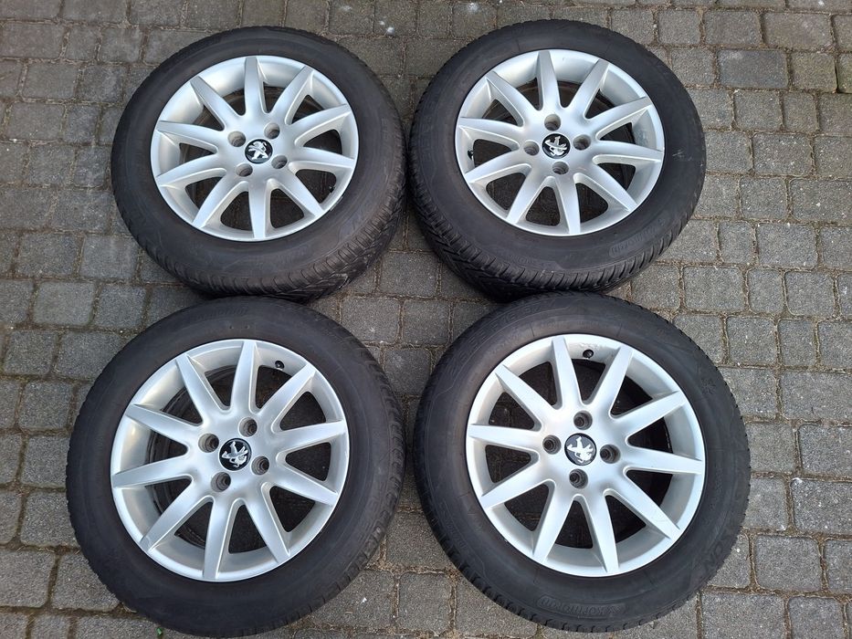 Koła opony wielosezonowe 2022rok aluminiowe felgi Peugeot 16 cali