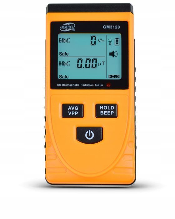 Miernik Pola Elektromagnetycznego Tester Fal - 1999v/m, 100ut - Ce 5g