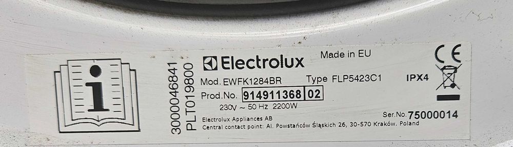 Pralka ELECTROLUX