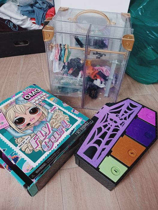 Lol monster high szafa trumienka lotnisko