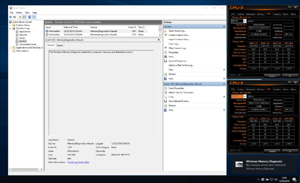 DDR4 (3866MHz) C18 G.Skill Trident Z - 16GB (4x4)