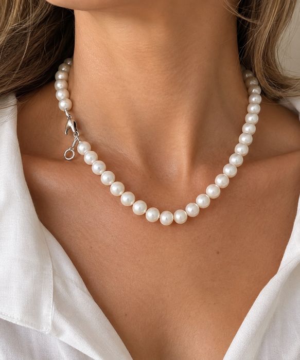 Naszyjnik pearls silver