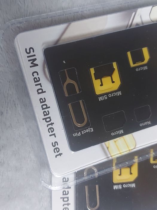 Zestaw adapterów kart sim kluczyk do telefonu
