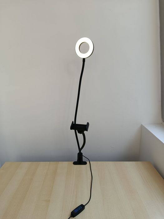 Luz Ring LED com Suporte Flexível | Flexible Ring Light Phone Stand